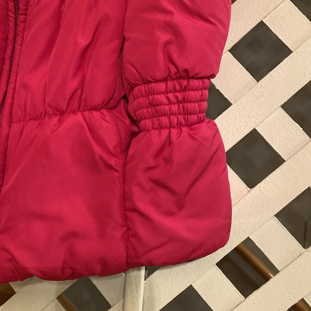 Chaps Ralph Lauren Girls Pink Vest Size L 12/14 2 Pocket Elastic Back Polyester